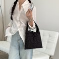 thumbnail image 4 of Bolso acolchado para mujer bolso de mano hinchado de color sólido con mini bolso bolso de viaje para niñas, 4 of 9