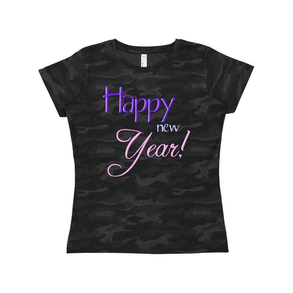 Inktastic Happy New Year colorful Women's T-Shirt
