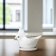 thumbnail image 2 of Ceramic Flowerpot Cartoon Parrot for Decor 1Set with Tray, 2 of 3