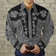 thumbnail image 1 of Camisas hawaianas de manga larga con flores para hombre, camisas gráficas clásicas vintage, camisas de moda para hombre y mujer, blusas de playa, ropa para hombre, top 2024, 1 of 6