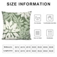 thumbnail image 5 of ERAPDAUR Sage Green Throw Pillow Cover Spring Floral Lumbar Pillow Case Farmhouse Dahlia Pillow Covers Soft  Pillow Cases with Zipper Decorative Modern Flower Cushion Covers 18x18in, 5 of 5