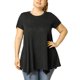 thumbnail image 1 of Top de Verano Agnes Orinda TalGrande Dobladillo De Pañuelo Negro XXL, 1 of 6