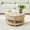 Wood color-2-Tier, variant on Wirrytor Round Coffee Table Sets 2 Pieces, Wood Fluted Coffee Table with Storage, for Living Room Bedroom, Apartment(Walnut)