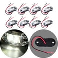 thumbnail image 5 of CCIYU 8pcs LED White Side Marker Light Trailer 2.5" Marker Lights Oval Clear Lens Clearance Indicator Lights, 5 of 5