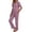Light Purple, variant on Weebloom Pajama Women Short Sleeve Button Down Pajama Soft Outfit Long Pants Cozy Two Piece Sleepwear Nightwear Pjs Loungewear White 2Xl