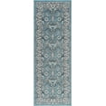 thumbnail image 3 of Traditional 2x8 Area Rug (2'7'' x 7'3'') Oriental Aqua, Gray Indoor Runner Easy to Clean, 3 of 7