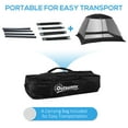 thumbnail image 4 of Outsunny 10 x 10 ft Screen Tent, Outdoor Screen House, Black, 4 of 10