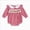 A25-Red, variant on 0-3 Months Baby Boys Girls Romper Football Applique Gingham Collar
