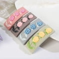 thumbnail image 4 of Coofit Embroidery Kit Creative Fish Floral Needlework Kit DIY Hair Clip with Hoop, 4 of 10