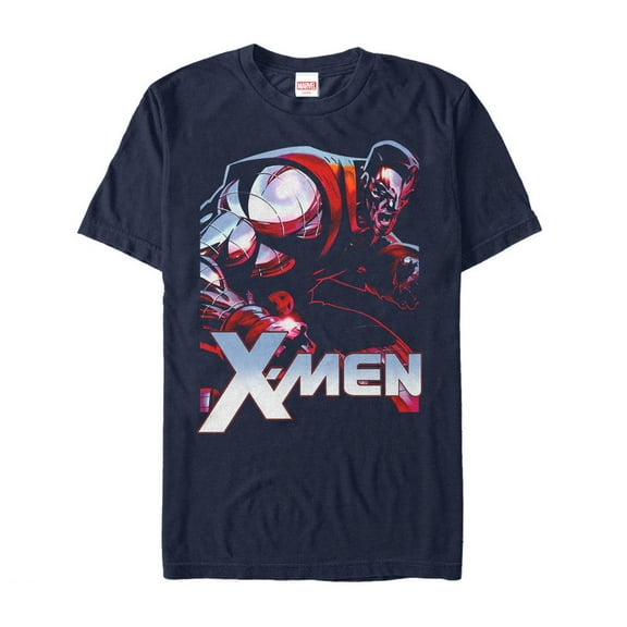 Men's Marvel X-Men Colossus Graphic Tee Navy Blue X Large