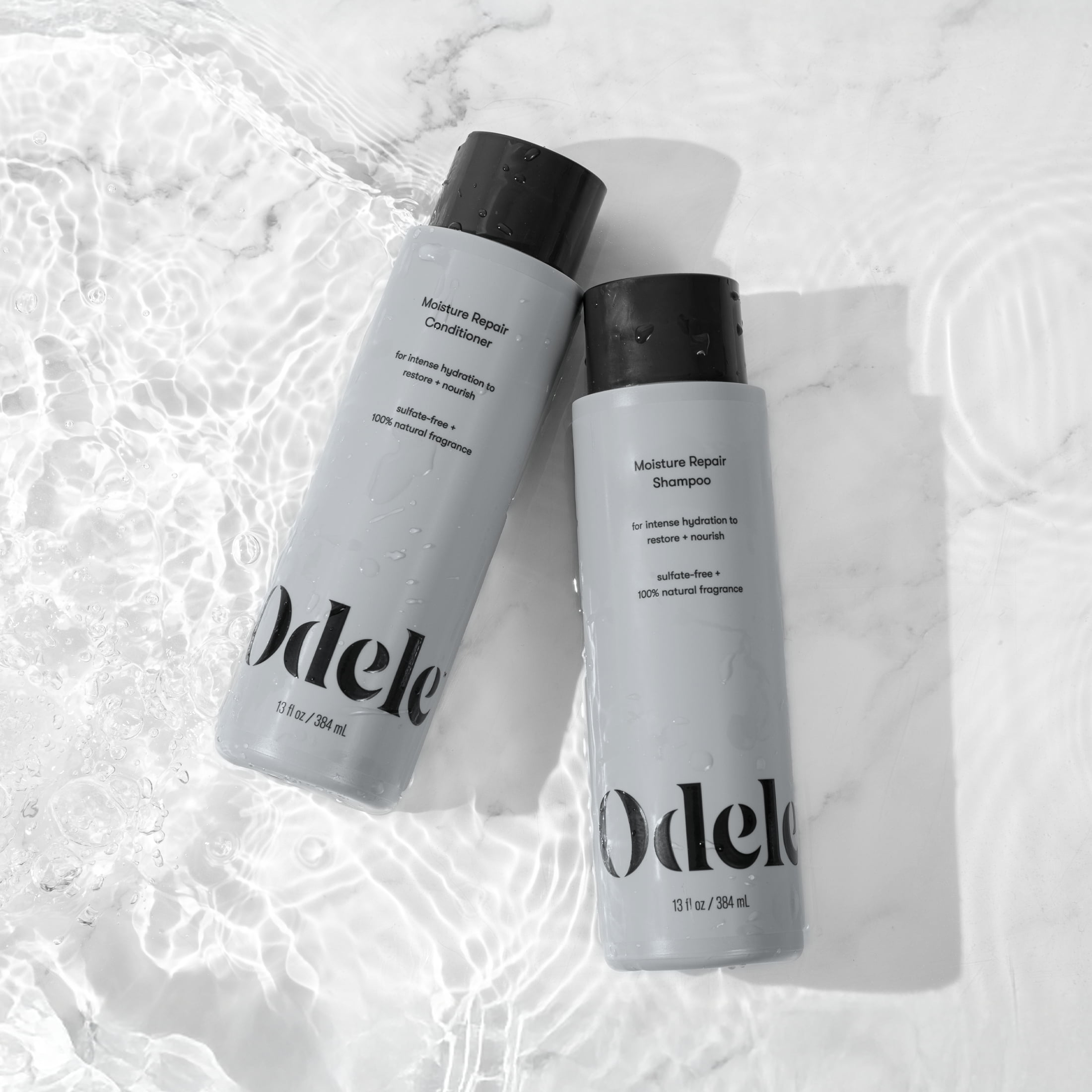 Odele Moisture Repair Shampoo for Dry + Damaged Hair, Silicone + Sulfate Free, 13 fl oz