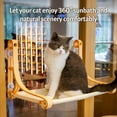 thumbnail image 2 of Percha para ventana de gato Hamaca para ventana de gato Repisa de descanso para gato 360°, 2 of 8