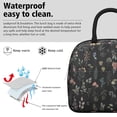 thumbnail image 3 of Lunch Bag Lunch Box for Women Reusable Insulated Lunch Cooler Bags,Large Capacity for Work Travel Picnic,Water-Resistant Colorful Floral Lunch Tote Bag Gifts for Woman Mom Black, 3 of 6