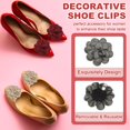 thumbnail image 3 of Decorative Shoe Clips, Removable Bow Clip Flower Rhinestone Charms for Women Dress High Heels Accessories, 3 of 5
