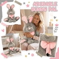thumbnail image 4 of Plyzle 80cm Giant Bunny Plush Toy Soft Stuffed Animal Rabbit Doll for Kids Girls Birthday Gift Cuddly Pillow Pet, 4 of 6