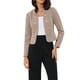 thumbnail image 1 of BLAZER DE TWEED PARA MUJER INSPIRADOR CHIC, CON CUELLO ALTO, CORTO Y ABIERTO, TALLA XL, AMARILLO Y ROSA, 1 of 6