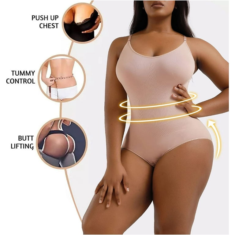 BATE Plus Size Shapewear for Women Tummy Control Bodysuit Seamless