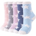thumbnail image 1 of Calcetines de mujer Invierno Cálido Acogedor Suave Interior 5 pares oso de fresa Electrónica, 1 of 2