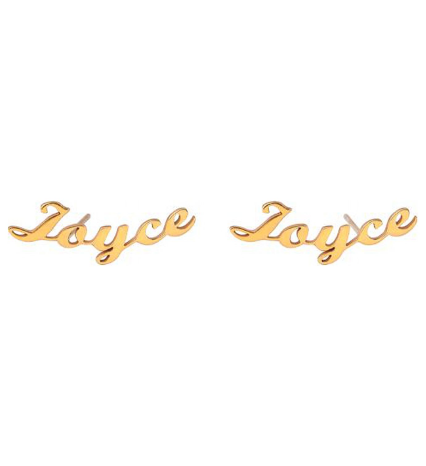 Anavia Personalized Sterling Silver Name Earring - Dainty Name Earring - Personalized Jewelry - Bridesmaid Gift for Her