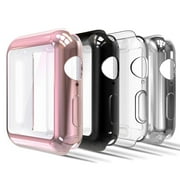SPYCASE iWatch Case 40mm,4 Pack Soft TPU Ultra-Slim Lightweight Bumper Scratch Resistant Protective Case Cover for iWatch Series SE 6 5 4 (4Pack)