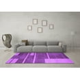 thumbnail image 3 of Ahgly Company Indoor Square Abstract Purple Contemporary Area Rugs, 3' Square, 3 of 4