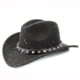 thumbnail image 3 of Western Cowboy Hat, Roll-up, Wide Brim With Punk Rivet Belt Capblue, 3 of 5