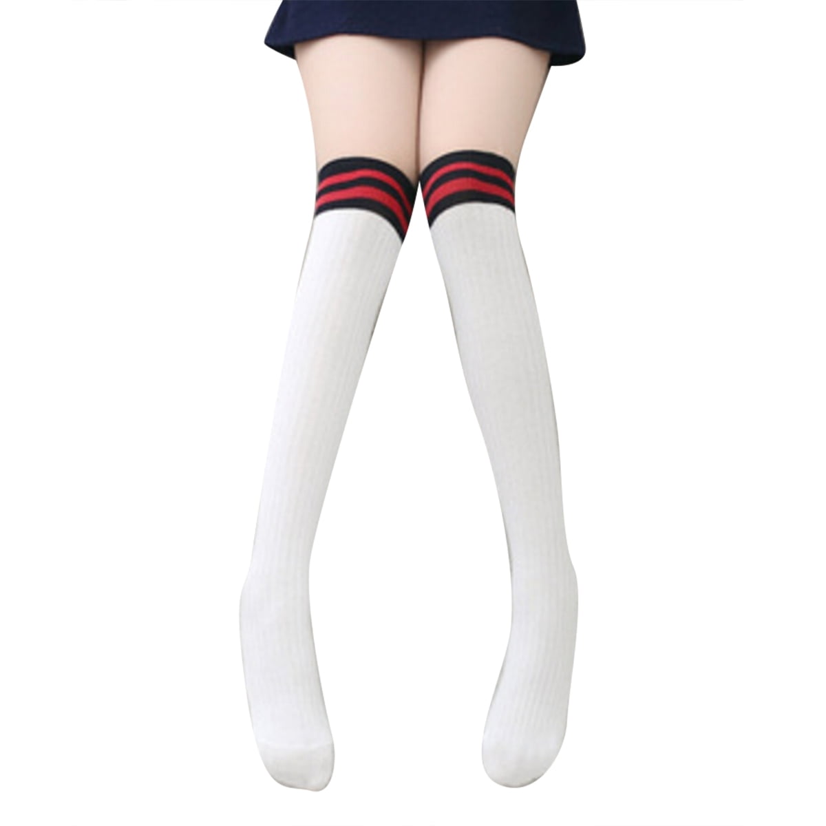 Women Crew Socks Thigh High Knee Cat Sheets Long Tube Dress Legging Casual Compression Stocking