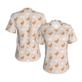 thumbnail image 3 of Goofa Funny Chicken Pattern Women's Slim-Fit Short-Sleeve V-Neck T-Shirt,Classic-Fit Short-Sleeve V-Neck T-Shirt-X-Large, 3 of 5