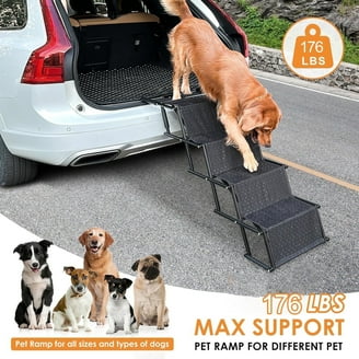 PawHut Dog Car Ramp, 75" X 20" Extra Long And Wide, Non-Slip Surface, Folding Portable Pet Ramp For Large, Small & Senior Dogs