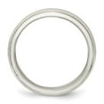 thumbnail image 2 of Sterling Silver 5mm Satin Half Round with Edge Lines Size 7 Band, 2 of 6