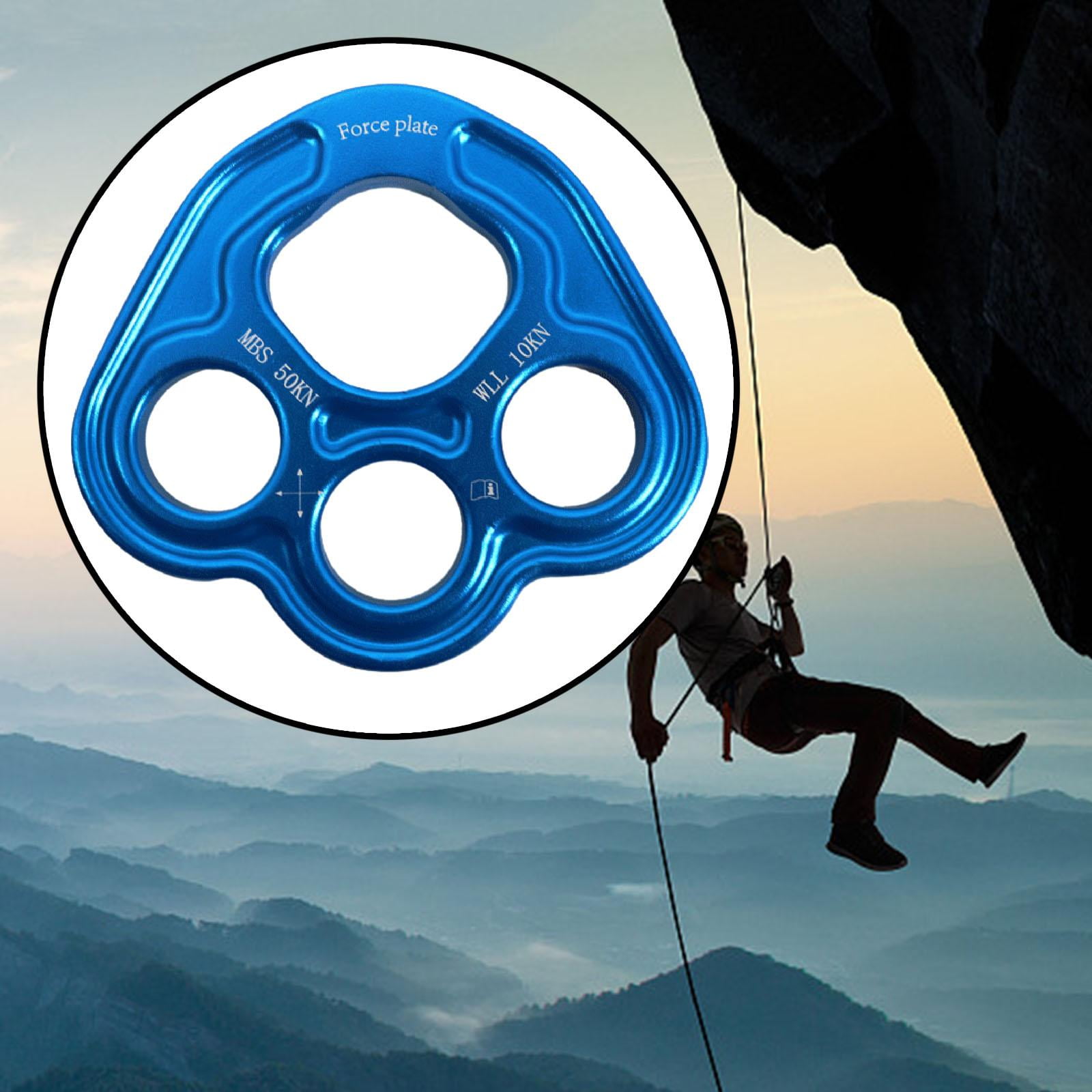 Outdoor 4 Holes Paw Rigging Plate Rope Access Climbing Anchor Durable Sturdy Rigging System Multipurpose Climbing