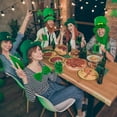 thumbnail image 6 of ZPAQI St Patrick Green Hat Shamrock Cowgirl Hat Irish National Day Celebration Cap, 6 of 15