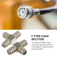 thumbnail image 3 of LOVEVER 10pcs F Type Coax Splitters 3 Way F Type Female to 2 Female Coaxial Adapter, 3 of 7