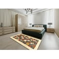 thumbnail image 5 of Ahgly Company Machine Washable Indoor Rectangle Contemporary Sienna Brown Area Rugs, 6' x 9', 5 of 7