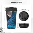 thumbnail image 3 of Logiee Modern Style Blue Parrot Print Stainless Steel Coffee Tumbler, Travel Coffee Mug, Insulated Coffee Mug with Lid, Spill Proof Coffee Cup, Portable Thermal Mug, 3 of 8