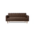 thumbnail image 2 of Sofá Cama de Velvet Chocolate con Tecnología Beehive Airflex Foam Modelo Draco, 2 of 8