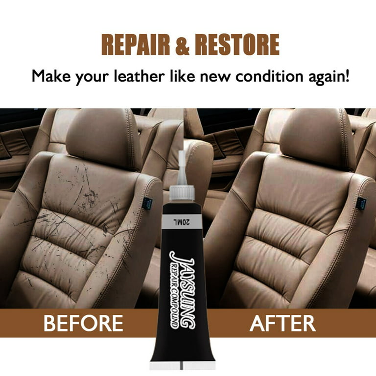  Leather Repair Cream, Leather Repair Cream, Set of 10 Colors,  Vinyl and Leather Repair Kit DIY Car Seat Repair Kit Leather Patch Scratch  Repair for Boat Seat, Car Seat, Sofa, Leather