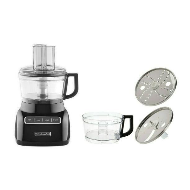 Kitchenaid Kfp0711ob 7 Cup Exact Slice Food Processor Onyx Black Certified Refurbished Walmart Com Walmart Com