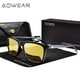 thumbnail image 2 of Aowear Hd Night Vision Glasses Adultaluminium Yellow Lens Sunglasses Adultpolarized Night Safe Driving Goggles Oculos Gafas De Sol, 2 of 5