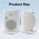 thumbnail image 4 of Altavoces exteriores Herdio de 6.5 pulgadas y 800 W, 2 vías, impermeables (2 pares), 4 of 7
