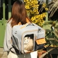 thumbnail image 3 of Double Layer Oxford Portable Canvas Cat Bag - Large Capacity Pet Backpack for Cats and Dogs ShopWise Round, 3 of 16