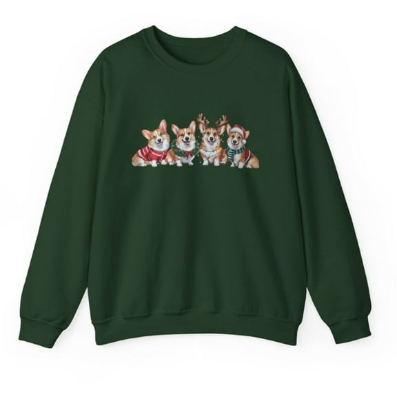 Velto holiday Corgi Dog Sweatshirt, Xmas Corgi Mom Shirt, Dog Lover Tee Gift All Size S-5XL