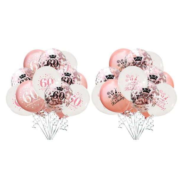 30 globos para hombres y mujeres, decoración de fiesta de feliz cumpleaños, suministros para interiores y exteriores