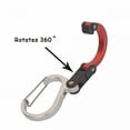 thumbnail image 4 of GASTROPOD Multifunctional D-Type Carabiner Clips 360 Degree Rotating Hook Buckle for Camping Hiking Travel 4 Colors, 4 of 5
