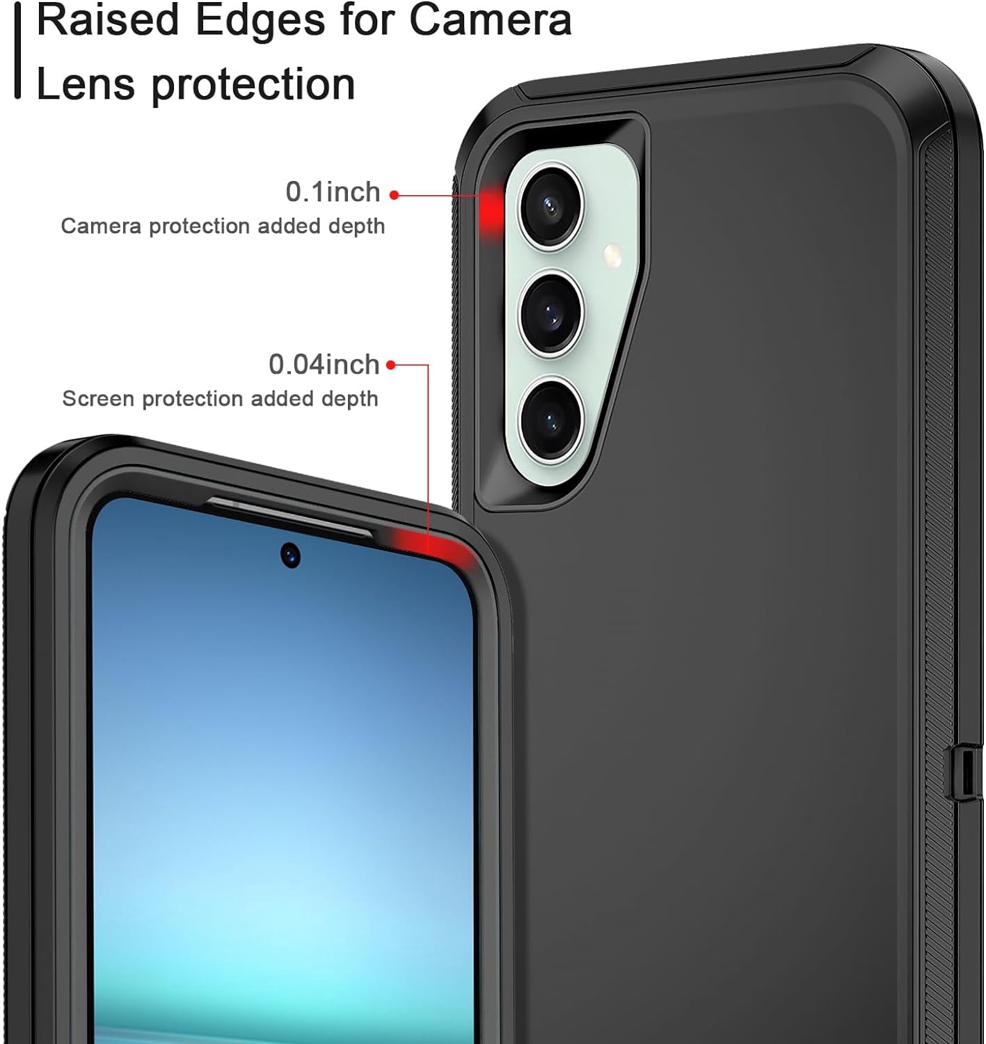 Designed for Samsung Galaxy S21 Heavy Duty Case, Triple Layer Protection Shockproof Dropproof Dustproof Anti-Scratch Phone Case Cover for Samsung Galaxy S21,Black