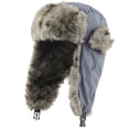 thumbnail image 1 of ¡Rebaja! Gorro de trampero Fdelink, gorro de invierno, gorra para hombre, impermeable, cortavientos, gorro de esquí, gorro de orejeras frío, gorras de béisbol grises., 1 of 4