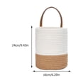 thumbnail image 2 of FENGGUIQU Retro Style Wall Mounted Flowerpot Set, 2 Pieces, Assorted Colors, Cotton Fabric Planter, 2 of 8