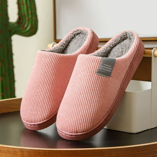 Warm and Women's Slippers for Cold Weather Indoor Comfort with Soft Sole Design