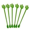 thumbnail image 2 of Ludlz 6Pcs Stirring Rods Reusable Cactus Shape Plastic Drink Stirrers Wedding Birthday Cocktail Party Supplies for Dining Room, 2 of 8