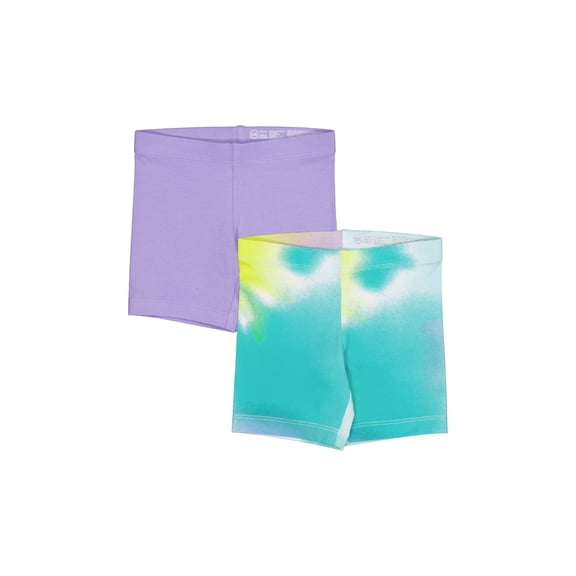 Wonder Nation Girls Bike Short, 2-Pack, Sizes 4-18 & Plus